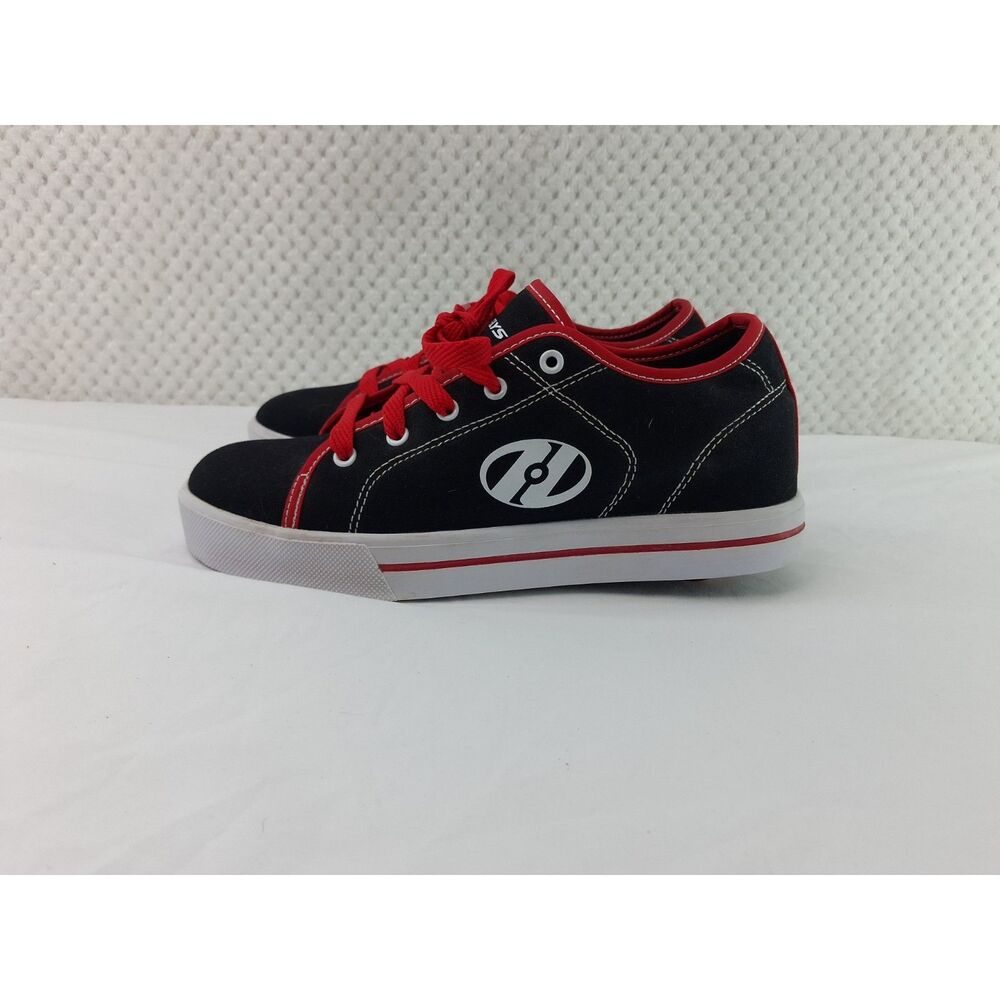 Heelys Pro 20 Wheeled Skate Shoes Boys 7 Black Red Canvas